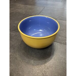 Lindt-Stymeist Colorways: Round Serving Mixing Bowl Blue & Yellow, 8 " x 4.5"